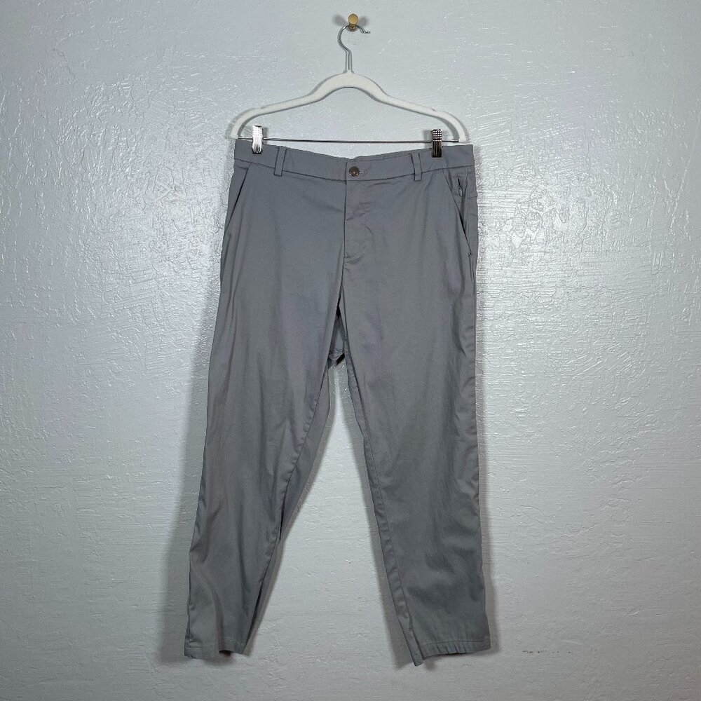 Lululemon Men 34 Light Cast Gray ABC Commission Pant Classic Swift Cotton Pocket